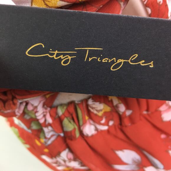 City Triangles Halter Dress Rust Teagreen XS - Picture 13 of 14